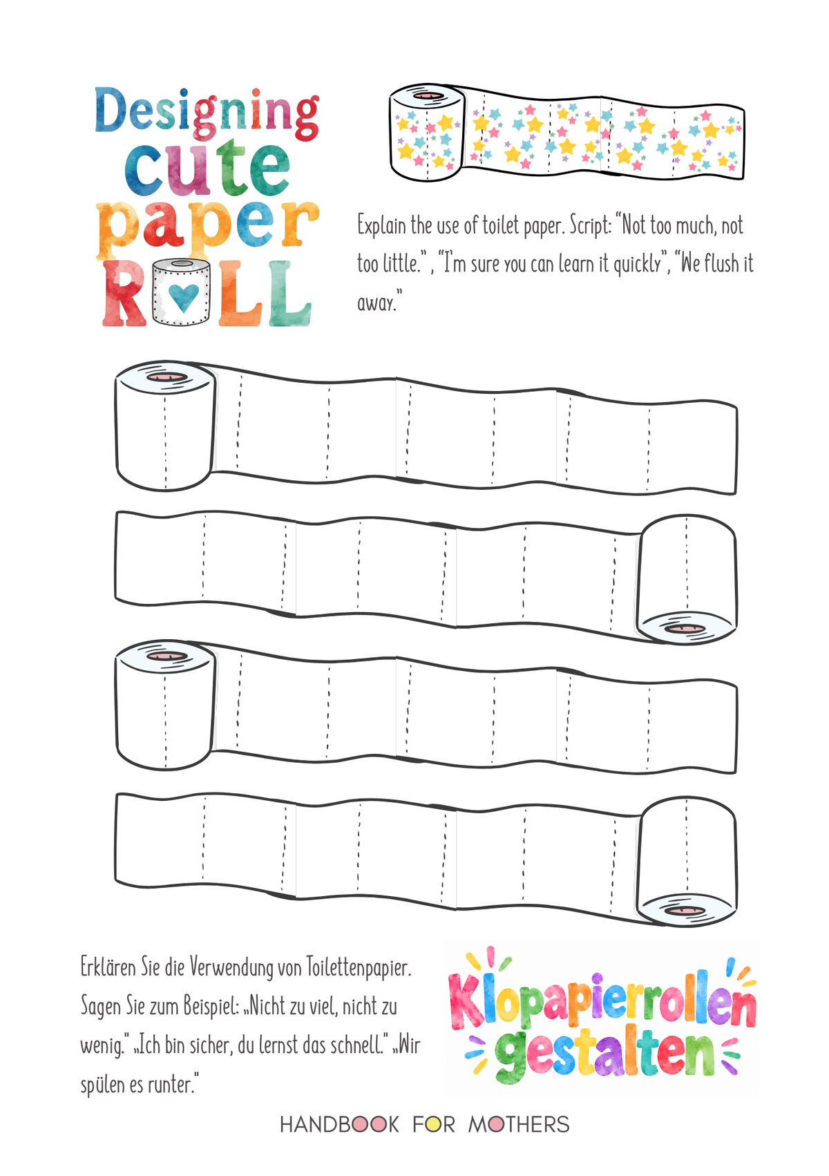 Potty Training Parent-Child Workbook
