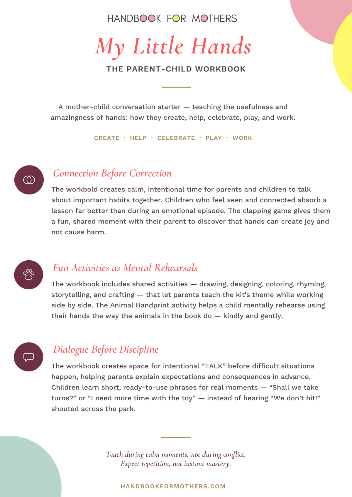 My Little Hands Parent-Child Workbook