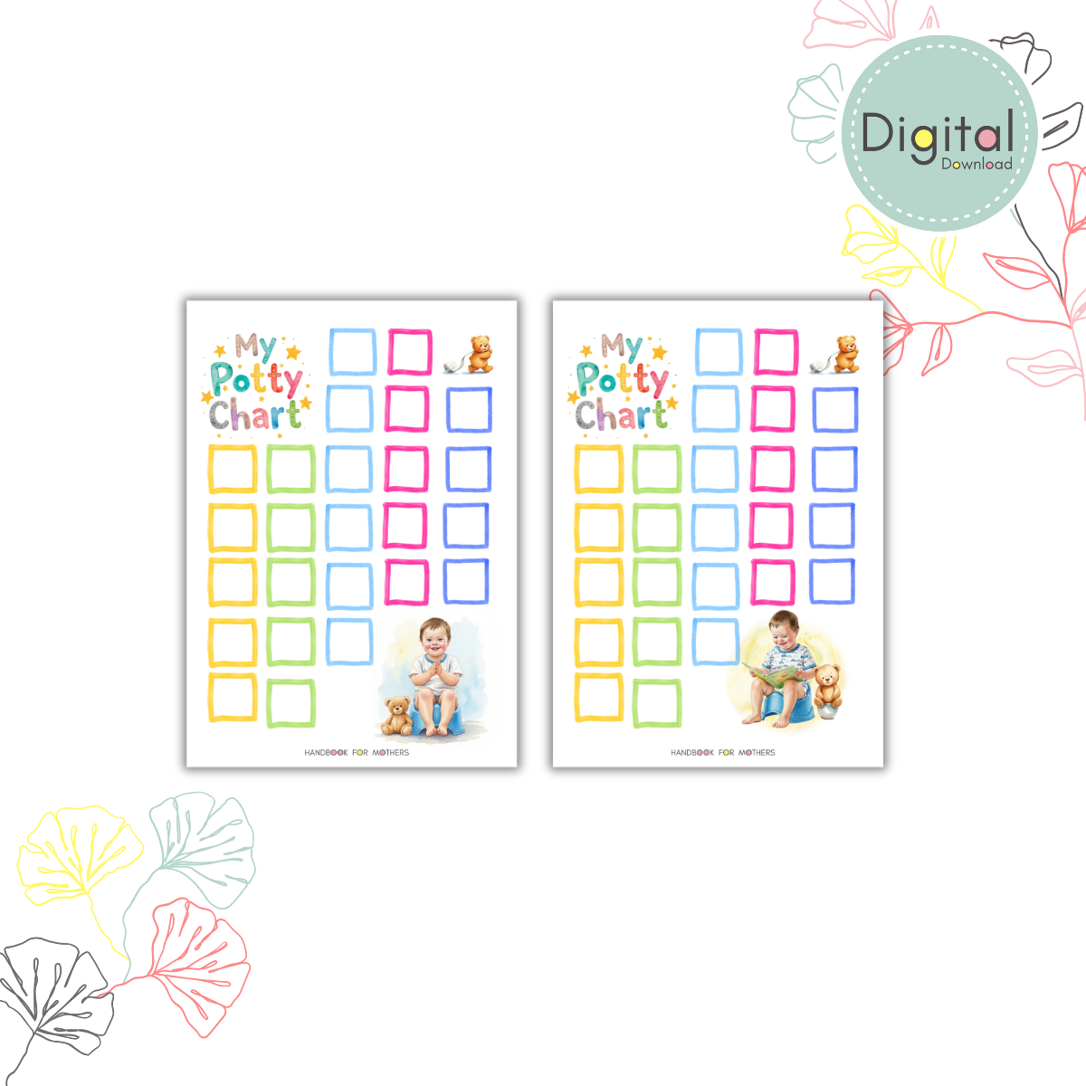 Potty Training Personalized Charts