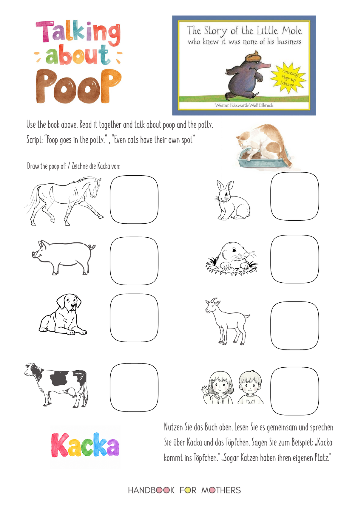 Potty Training Parent-Child Workbook